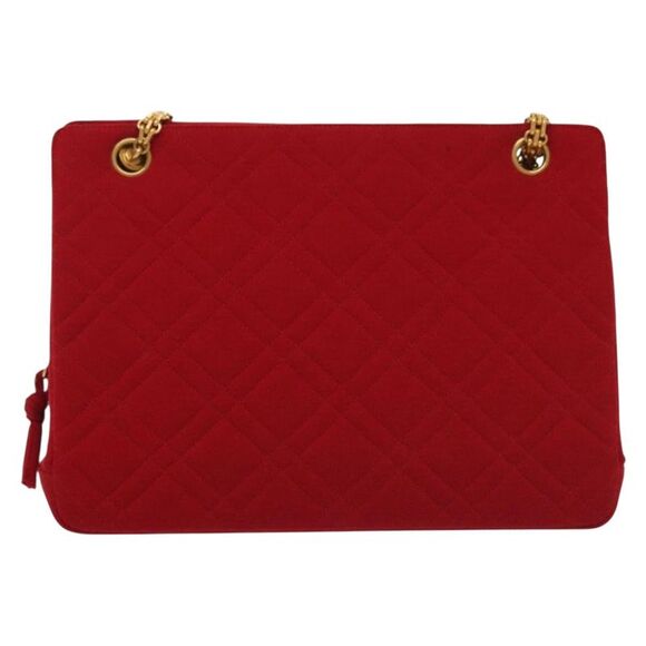 Chanel Mademoiselle Red Cotton Shoulder Bag (Pre-Owned) - Picture 1 of 16